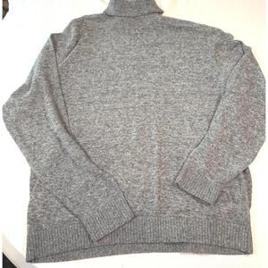 Hollister Sweater Mens XL Gray Marled Knit‎ Turtleneck Pullover Casual